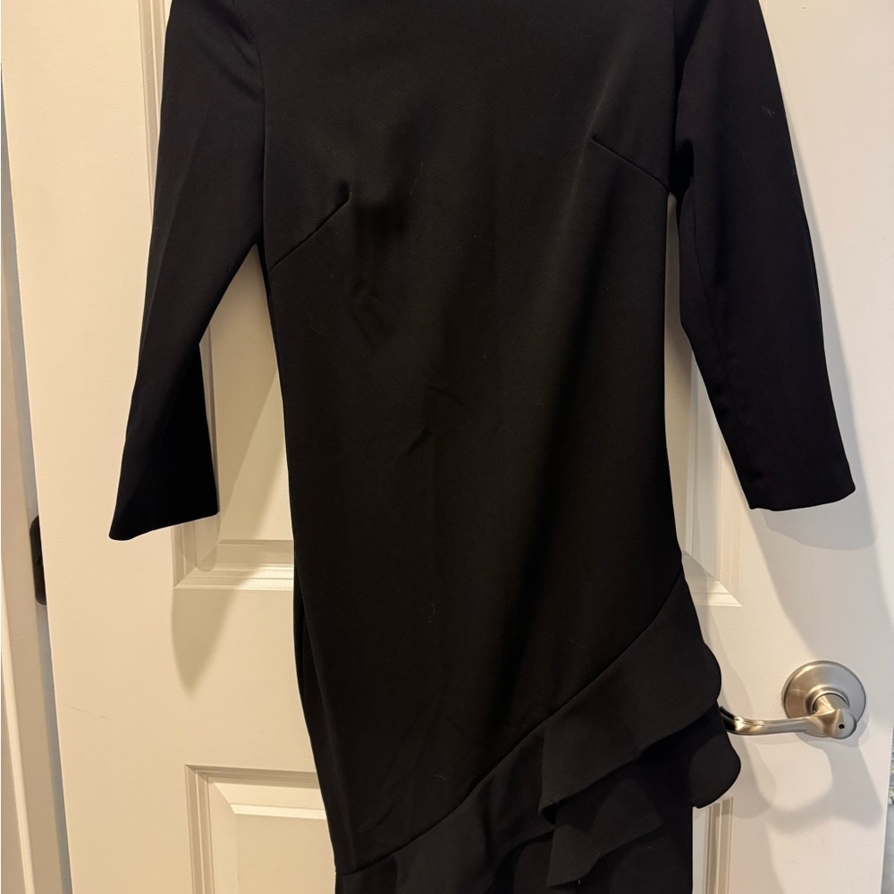 Calvin Klein Black Asymmetrical Dress